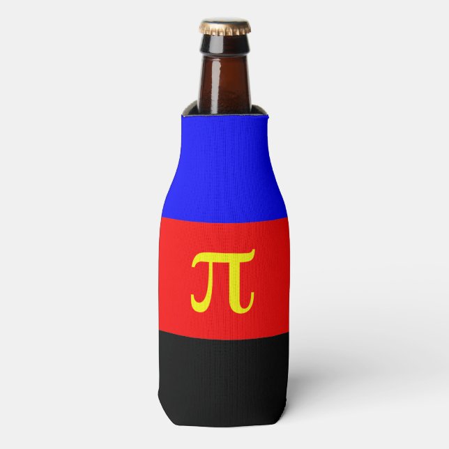 Rafraichisseur De Bouteilles Drapeau de fierté polyamoureux (Bottle Devant)