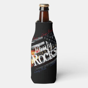 Rafraichisseur De Bouteilles Drapeau Vintage américain LIBERTY ROCKS