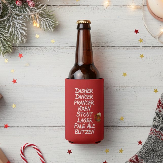 Rafraichisseur De Bouteilles Drôle Noms des rennes de bière Noël (Créateur téléchargé)