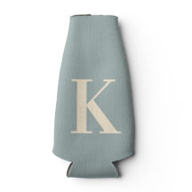 Élégant Monogramme Gris & Blanc