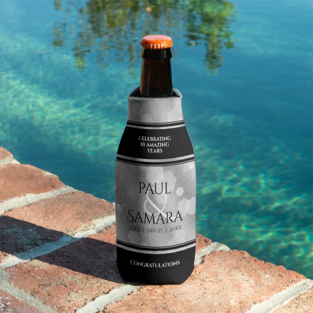 Rafraichisseur De Bouteilles Élégante fête du 10e anniversaire du Mariage de Ti (Piscine in situ)