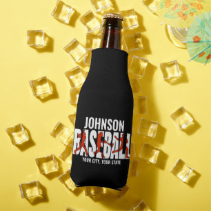 Rafraichisseur De Bouteilles Équipe de baseball ADD NOM Champion Joueur de jeu