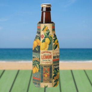 Rafraichisseur De Bouteilles Étiquette Citron Vintage – Fruit Citron Rétro