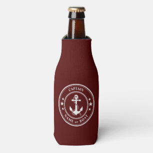 Rafraichisseur De Bouteilles Étoiles de Ancre nautique Capitaine Bateau ou nom