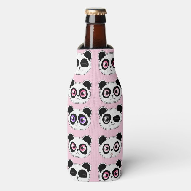 Rafraichisseur De Bouteilles Expression Panda jolie rose (Bottle Devant)