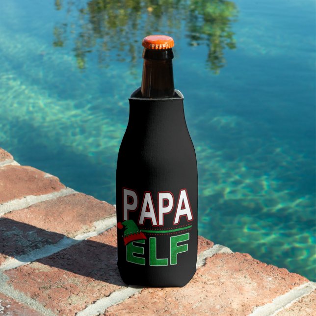 Rafraichisseur De Bouteilles Famille Elf | Papa Elf Noël Fête #TeamElf (Piscine in situ)