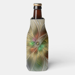 Rafraichisseur De Bouteilles Fantaisie florale avec abstrait fractal moderne do