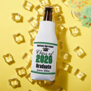 Rafraichisseur De Bouteilles Fête de remise des diplômes personnalisée verte po