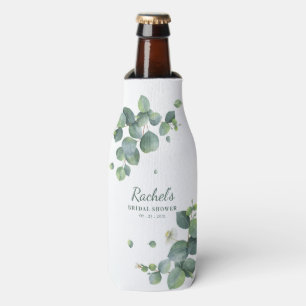 Rafraichisseur De Bouteilles Fête des mariées Eucalyptus Vert Floral Personnali