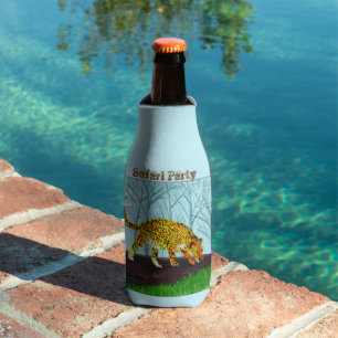 Rafraichisseur De Bouteilles Fête Safari animal sauvage Personnalisée