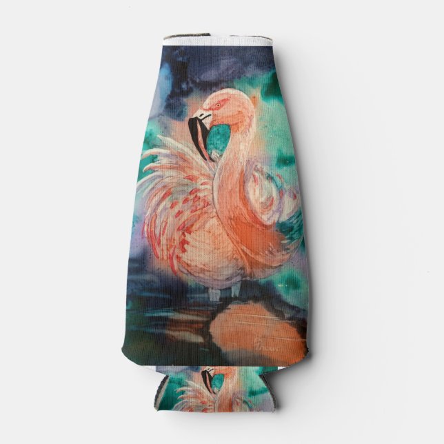 Rafraichisseur De Bouteilles Flamant rose de bouffée (Devant)