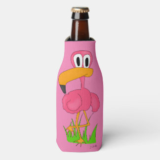 Rafraichisseur De Bouteilles Flamant rose Fun Koozie