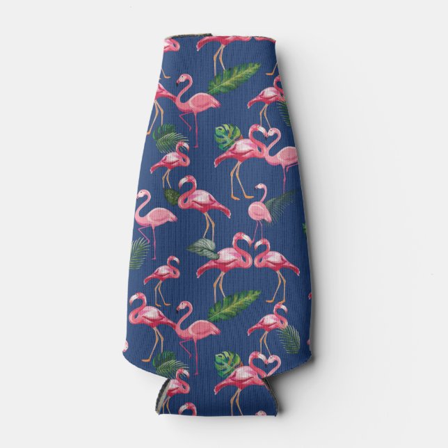 Rafraichisseur De Bouteilles Flamingos Love Pattern 2 (Devant)
