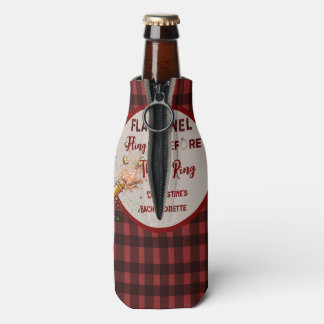 Rafraichisseur De Bouteilles Flannel Fling avant le mariage carreaux rouges e