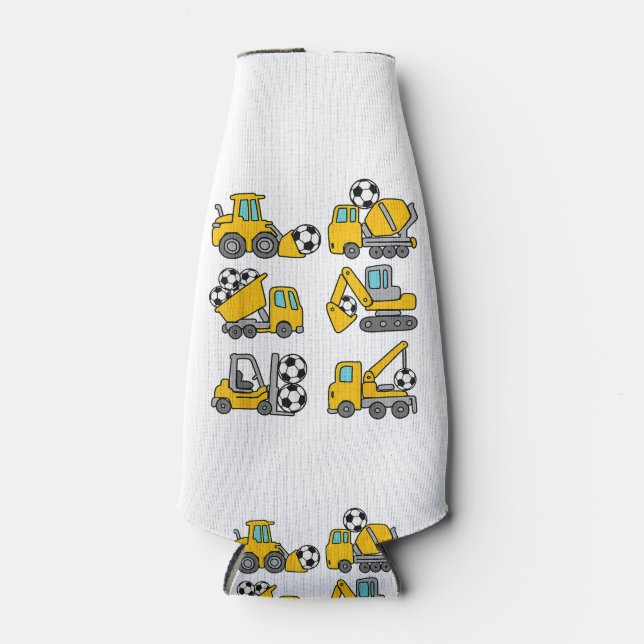 Rafraichisseur De Bouteilles Football Ball Kids Football Construction Camions (Devant)