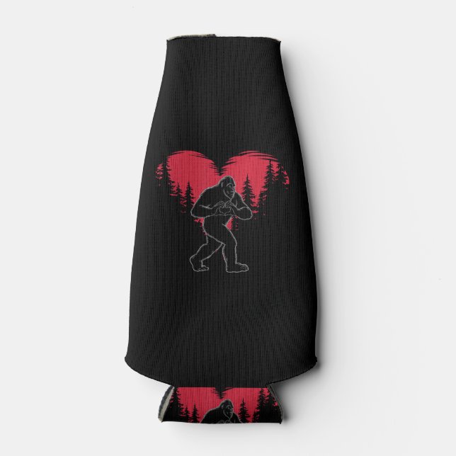 Rafraichisseur De Bouteilles Funny Bigfoot in Love Heart Happy Valentine's Day (Devant)