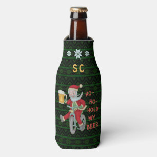 Rafraichisseur De Bouteilles Funny Christmas Santa Claus Bière Humour Monogram