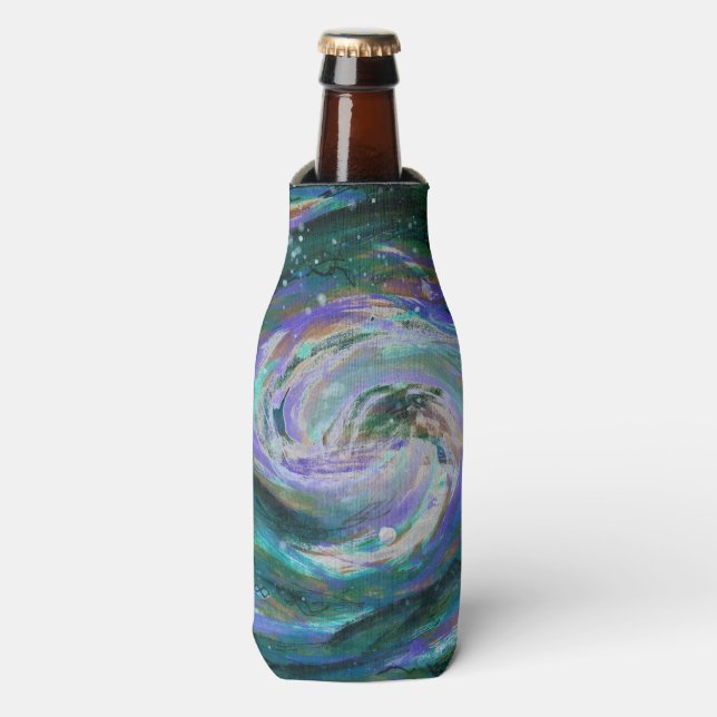 Rafraichisseur De Bouteilles Galaxie d'émeraude et de violet (Bottle Devant)