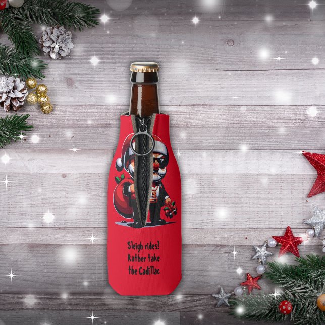 Rafraichisseur De Bouteilles Gangster - Sleigh Rides ? Plutôt prendre Cadillac  (Créateur téléchargé)