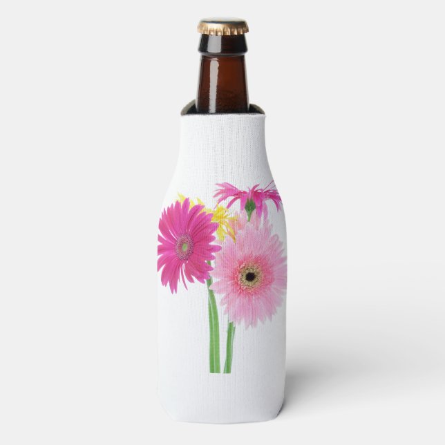 Rafraichisseur De Bouteilles Gerbera Daisy Flowers (Bottle Devant)