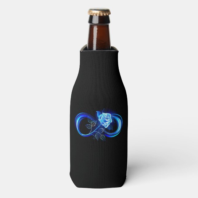 Rafraichisseur De Bouteilles Glowing infinity with blue rose (Bottle Devant)