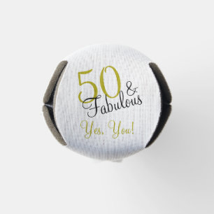 Rafraichisseur De Bouteilles Gold et Black 50th et Fabulous Birthday