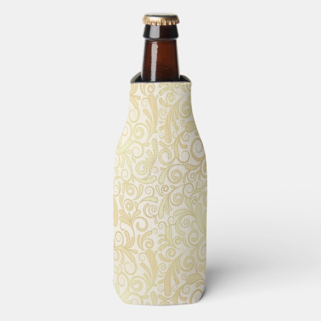 Rafraichisseur De Bouteilles Gold floral leaves (Bottle Devant)
