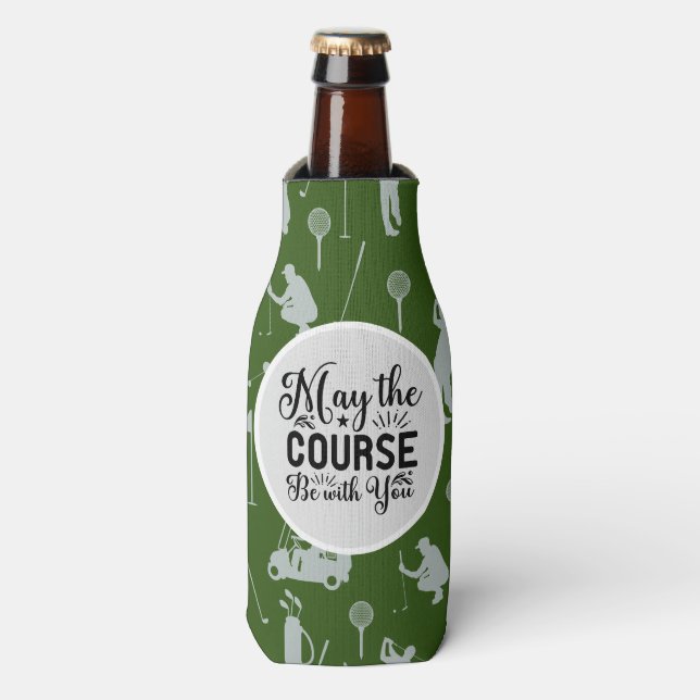 Rafraichisseur De Bouteilles Golf et bière Drôle Drôle Dire peut-être cours ave (Bottle Devant)