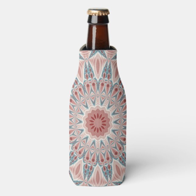 Rafraichisseur De Bouteilles Grattez moderne Kaleidoscope Mandala art fractal (Bottle Devant)