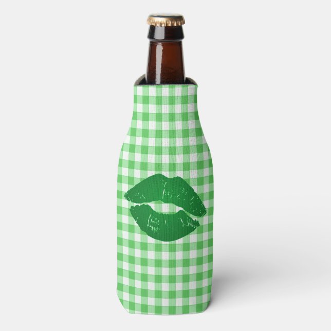Rafraichisseur De Bouteilles Green En vichy Fun Irish Kiss St Patrick's Day (Bottle Devant)