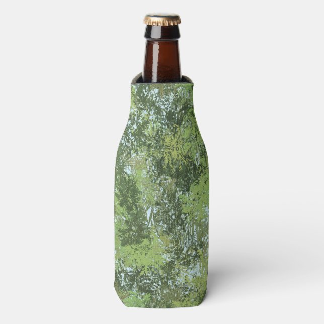 Rafraichisseur De Bouteilles Green Leaf Trees With Blue Sky Peaking Through Art (Bottle Devant)