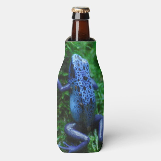 Rafraichisseur De Bouteilles Grenouille à flèches de poison bleu (Bottle Devant)