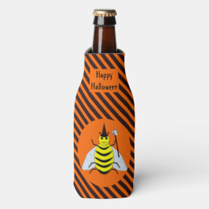 Rafraichisseur De Bouteilles Halloween Magic Bee Witch Orange et Black Stripes