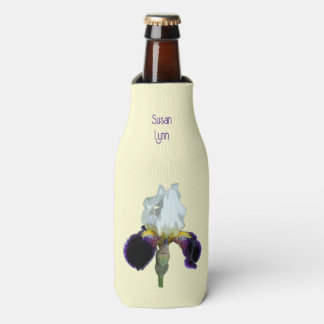 Rafraichisseur De Bouteilles Housse de bouteille isotherme à iris violet et bla