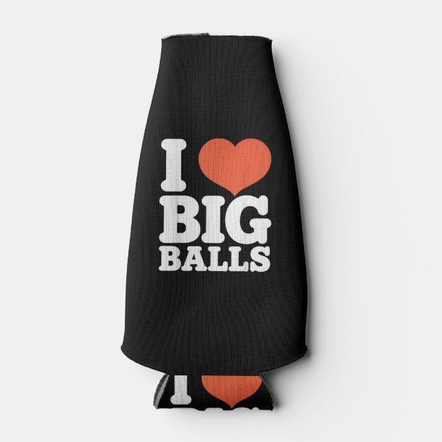 Rafraichisseur De Bouteilles I Love Big Balls, Hetero Women Gay Men Lovers Ball (Devant)
