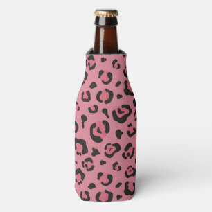 Rafraichisseur De Bouteilles Illustration d'animal de rose de léopard
