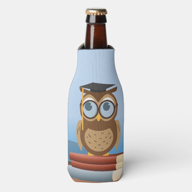 Rafraichisseur De Bouteilles Illustration de hibou (Bottle Devant)