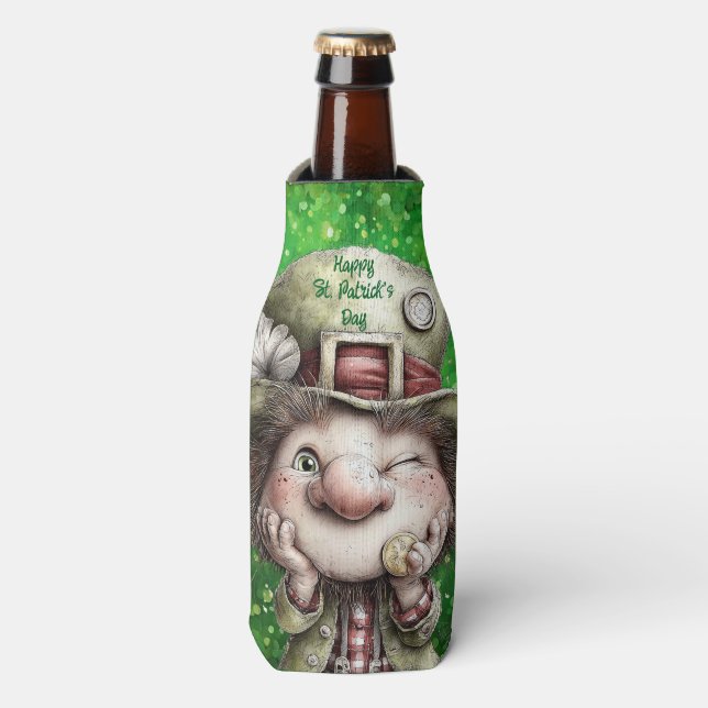 Rafraichisseur De Bouteilles Illustration de lutin joueur  (Bottle Devant)