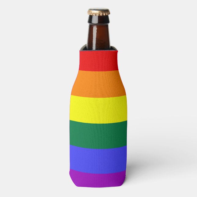 Rafraichisseur De Bouteilles Indicateur de la fierté arc-en-ciel (Bottle Devant)