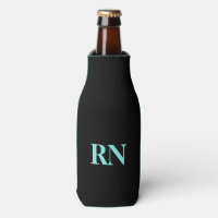 Infirmière RN Noir Turquoise Typographie minimale