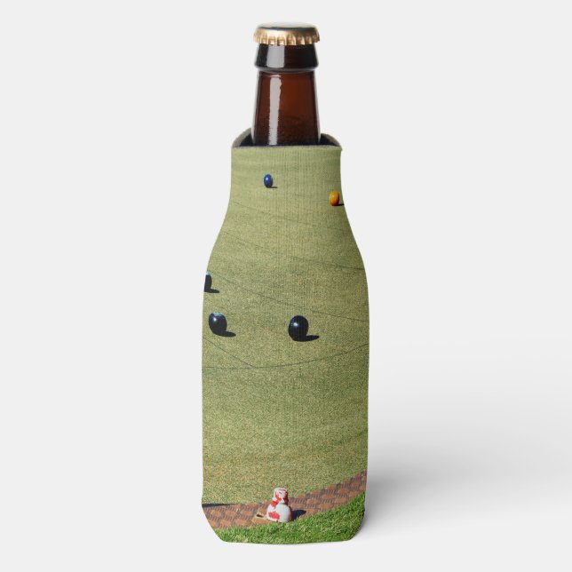 Rafraichisseur De Bouteilles Jeu de boules sur gazon, refroidisseur de canette (Bottle Devant)
