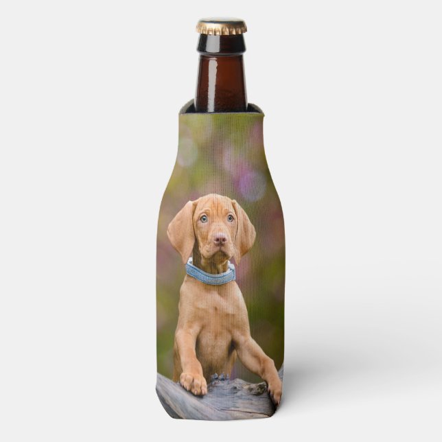 Rafraichisseur De Bouteilles Joli chiot hongrois Vizsla Chien Chien Photo // (Bottle Devant)
