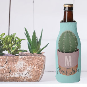 Rafraichisseur De Bouteilles Jus de Plante de cactus bleu mou Monogramme