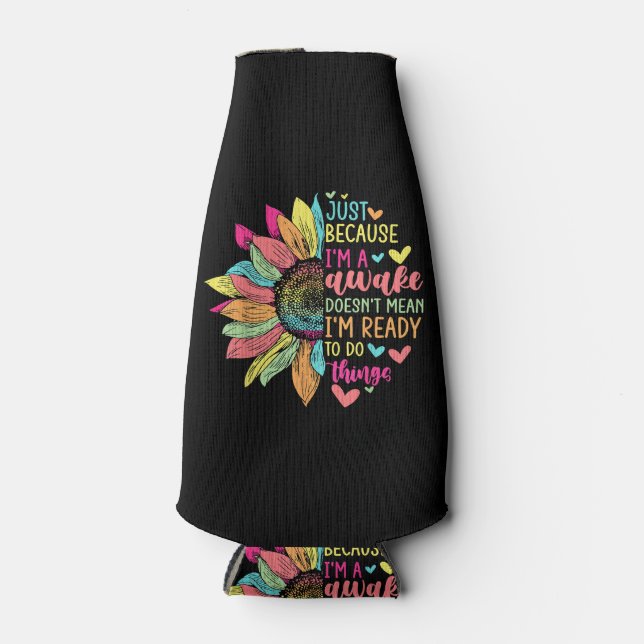 Rafraichisseur De Bouteilles Juste parce que je suis réveillé drôle pour Tweens (Devant)