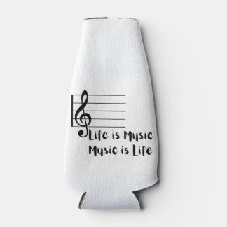 Rafraichisseur De Bouteilles La vie est la musique, la musique est la vie sur u