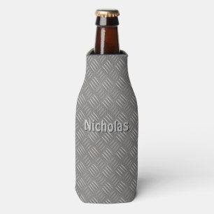 Rafraichisseur De Bouteilles Le métal texturisé par Faux peut/porte-bouteille