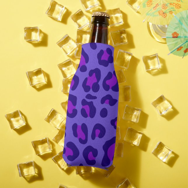 Rafraichisseur De Bouteilles "Leopard violet électrique" (Été in situ)