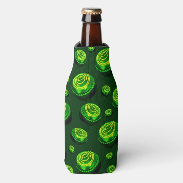 Rafraichisseur De Bouteilles Les Pelouses Peintes En Vert, (Bottle Devant)