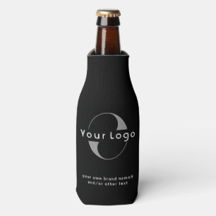 Rafraichisseur De Bouteilles Logo sur Black + White Text Company Business B Bot