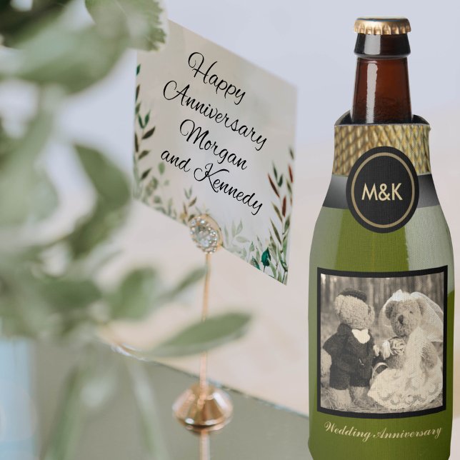 Rafraichisseur De Bouteilles Mariage Anniversaire Photo Mini Vin Étincelle (Créateur téléchargé)